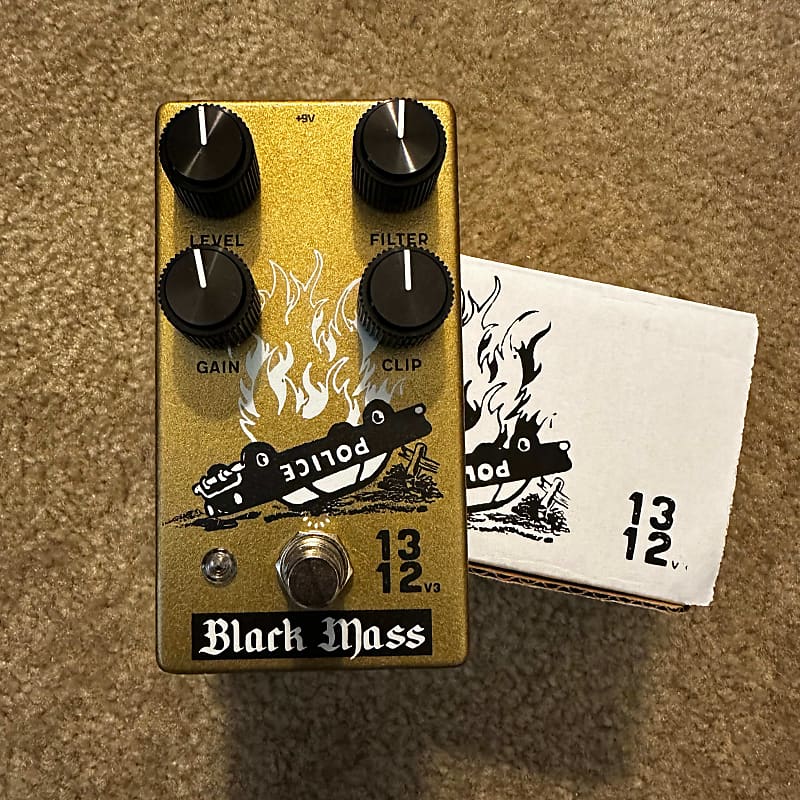 Black Mass Electronics 1312 Distortion v3 2022 Gold Reverb