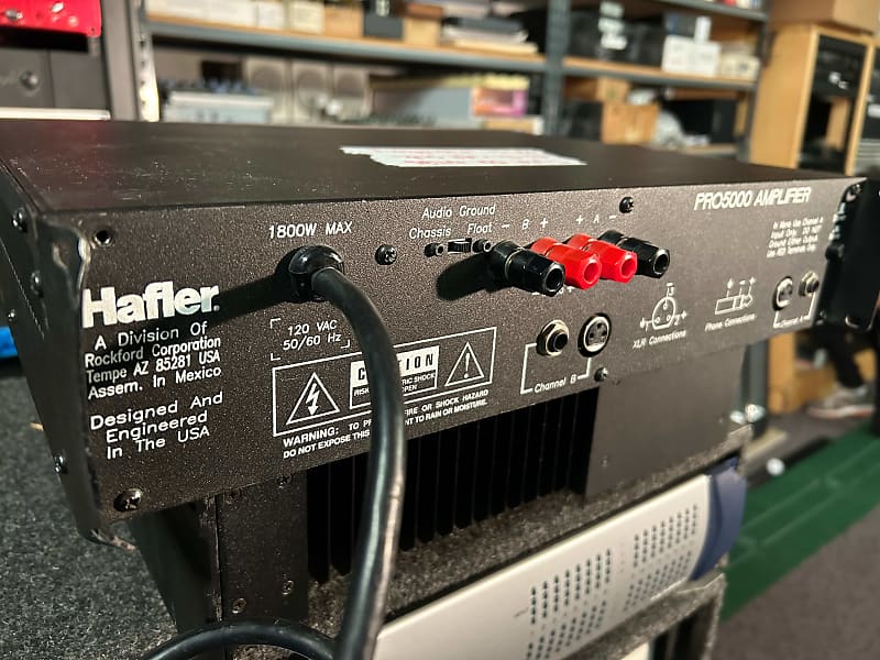 Hafler PRO5000 Professional Power Amplifier, Stereo