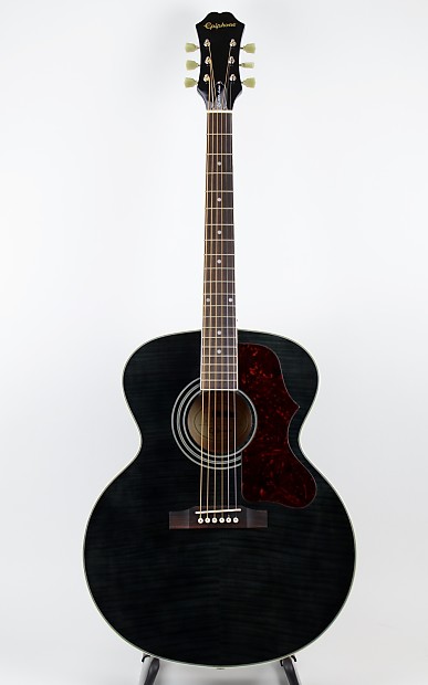 Epiphone EJ-200 Artist Series Trans Black Acoustic Guitar
