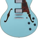 D'Angelico Premier DC - Sky Blue with Stopbar Tailpiece