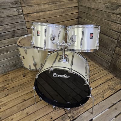 Drum Kit Vintage Premier Polychromatic Silver USED! RKPRK230523 image 2
