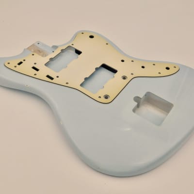 3lbs 12oz BloomDoom Nitro Lacquer Aged Relic Faded Sonic Blue Jazz-style Vintage Custom Guitar Body image 3