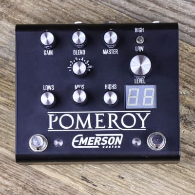 {Used} Emerson Pomeroy Overdrive / Boost / Distortion in Black w/ box for sale