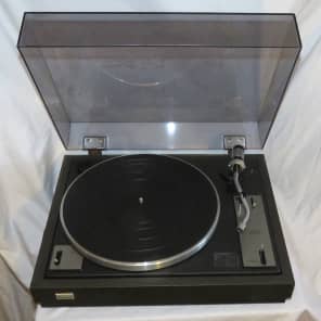 \"SANSUI FR\" #3 Gloss Black × Dark Grey Sansui FR-D3 Turntable | Reverb