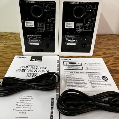 Yamaha HS5 5" Powered Studio Monitor (Pair) - White image 5