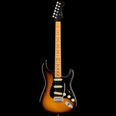 Fender American Ultra Luxe Stratocaster with Maple Fretboard 2-Color Sunburst image 2
