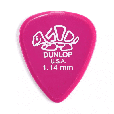 Dunlop 41P114 Delrin 500 Standard 1.14mm Guitar Picks (12-Pack)