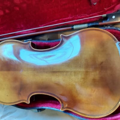Japan Stradivarius size 4/4 full-size violin, Very Good Condition, case & bow image 10