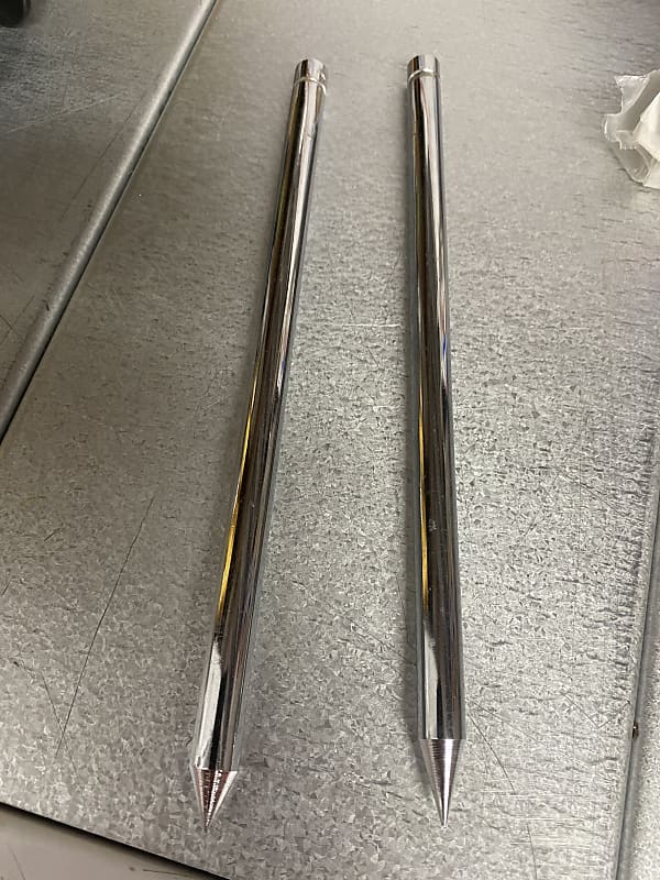 DW Bass drum spikes legs to hold into place Reverb