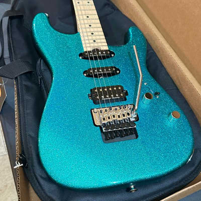 Charvel Pro-Mod San Dimas Style 1 HSS FR M Electric Guitar - Aqua Flake image 5