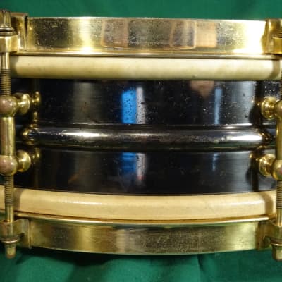 Ludwig Inspiration Snare Drum c.1918-26 Black Nickel/Gold image 12