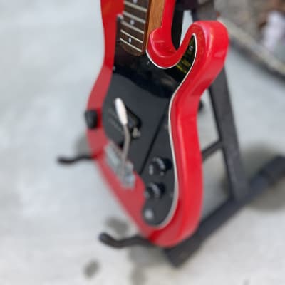 Vintage 70's Hondo Single HB Lead Guitar In Fiesta Red imagen 6