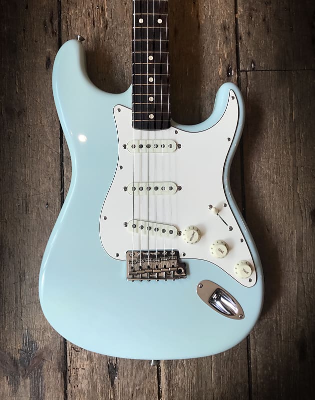 2017 Fender Custom Shop 1960 Reissue Stratocaster in Sonic Blue with hard shell case and COA & Tags image 1