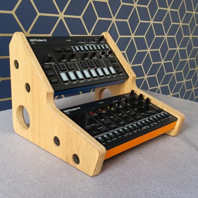 Roland Aira Compact S1 J6 T8 E4 - Oak Veneer Stand from Synths And Wood image 4