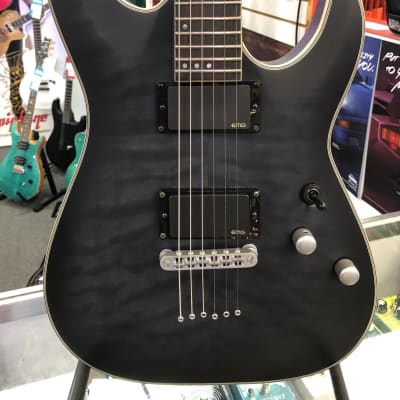 Schecter Diamond Series C1 Platinum, See Through Black Satin - Pre Owned for sale