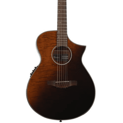 Ibanez AEWC32FMASF Acoustic-Electric Guitar - Amber Sunset Fade image 2