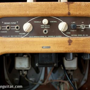 Vintage National Tremo-Tone Model 1224 1955 Tweed Valco image 4