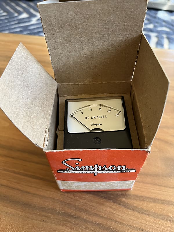 Simpson vintage VU meter NOS image 1