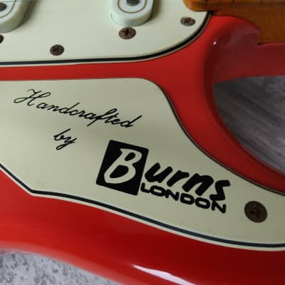 1990's Burns London Club Series Marquee Electric Guitar (Orange) image 5