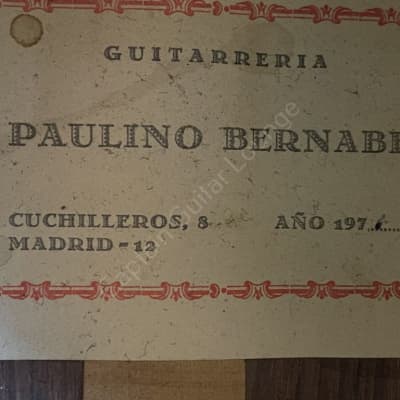 1971 Paulino Bernabe - Konzertgitarre - ID 2300 image 8