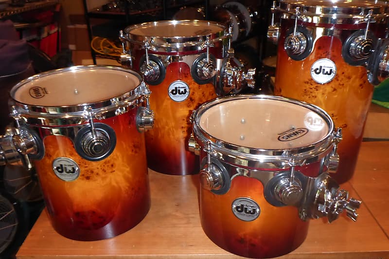 DW Rata Toms 4pc Set With Cherry