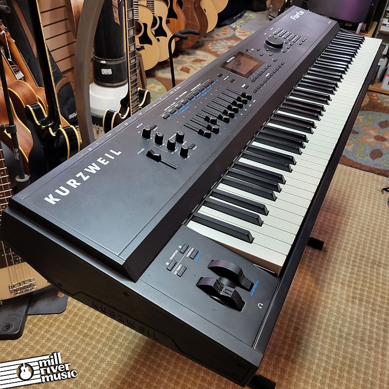 Kurzweil Forte 88 Weighted Hammer Action 88-Key Stage Piano w/ KMR-2 Music Rack image 1