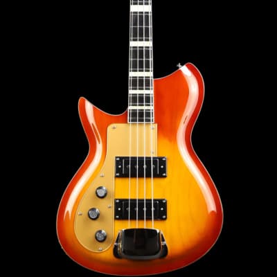 Rivolta Combinata Bass VII LH Chambered Mahogany Body Set Maple Neck 4-String Electric Bass Guitar for Left Handed Players w/Premium Soft Case for sale