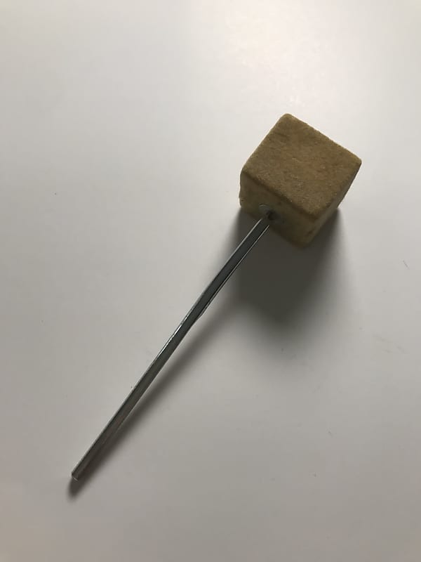 Vintage Square Bass Drum Beater Used Felt Reverb