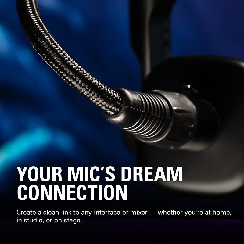 Elgato Wave DX with Cable - Dynamic XLR Microphone with 10ft/3m XLR Cable,  Speech optimised for Podcasting, Streaming, Broadcasting, No Signal Booster