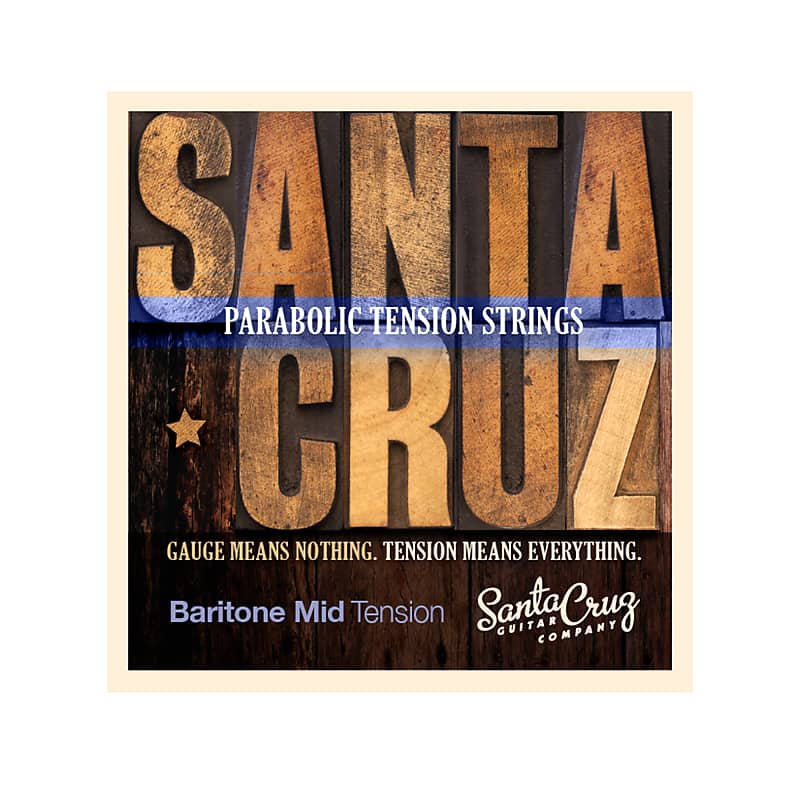 Santa Cruz Parabolic Tension Baritone Acoustic Guitar Strings Medium Tension image 1