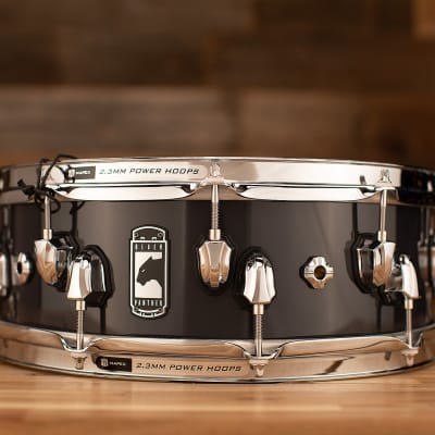 MAPEX BLACK PANTHER RAZOR 14 X 5 MAPLE SNARE DRUM, DARK GREY SOLID LACQUER image 2