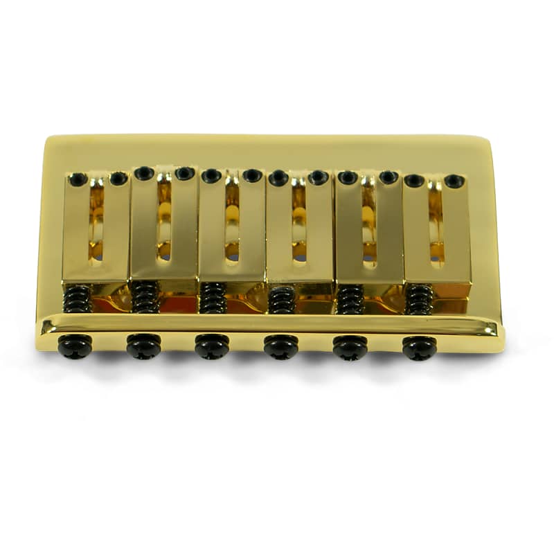 Kluson Replacement Hardtail Bridge For Fender American Standard Stratocaster Gold image 1