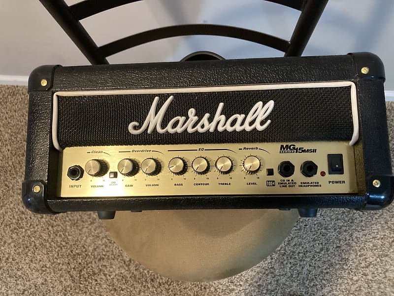 Marshall MG 15 MS II head 2007 Black Reverb