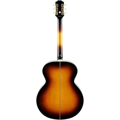 Epiphone Inspired by Gibson J-200 Jumbo Acoustic-Electric Guitar in Aged Vintage Sunburst Gloss image 6