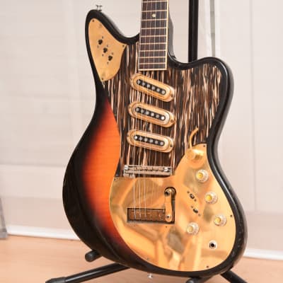 Framus golden Strato de Luxe 5/168-54gl – 1967 German Vintage electric guitar / Gitarre image 1