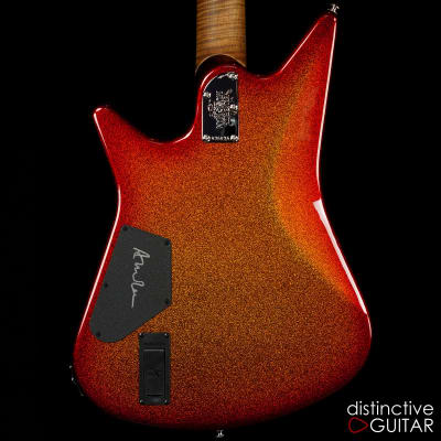 Music Man Albert Lee BFR Cherry Punch Sparkle - Roasted Flame Maple Neck image 11