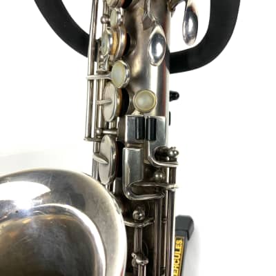 Vintage The Buescher True Tone Low Pitch 1925-26 Alto Saxophone - Matte Silver image 13