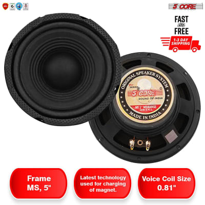 5Core Car Speaker Coaxial Way 5" 200 Watts PMPO Speakers for Car Audio CS-05 MR image 4