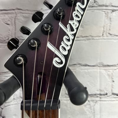 Jackson X Series Soloist SLX HT Spalted Maple Transparent Purple Burst Guitar image 3