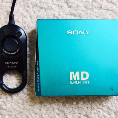 Sony MZ-E75 Walkman MiniDisc Player, Super Rare Green ! Working