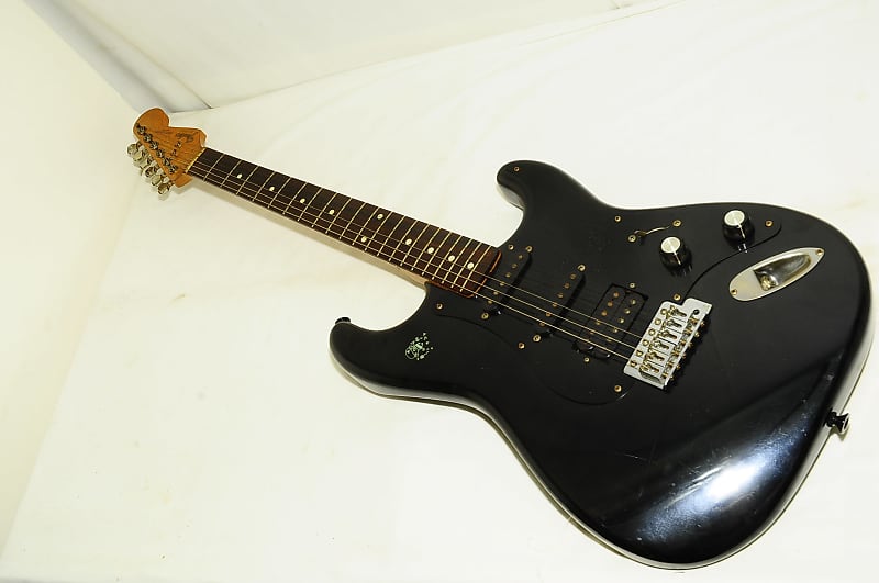 Fender Japan Stratocaster E Serial Electric Guitar Black Ref No.4876 image 1