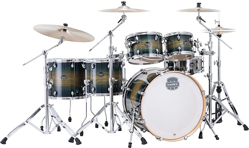 Mapex Armory Series Studioease Shell Pack Fast Toms Rainforest Burst (AR628SFUET) image 1