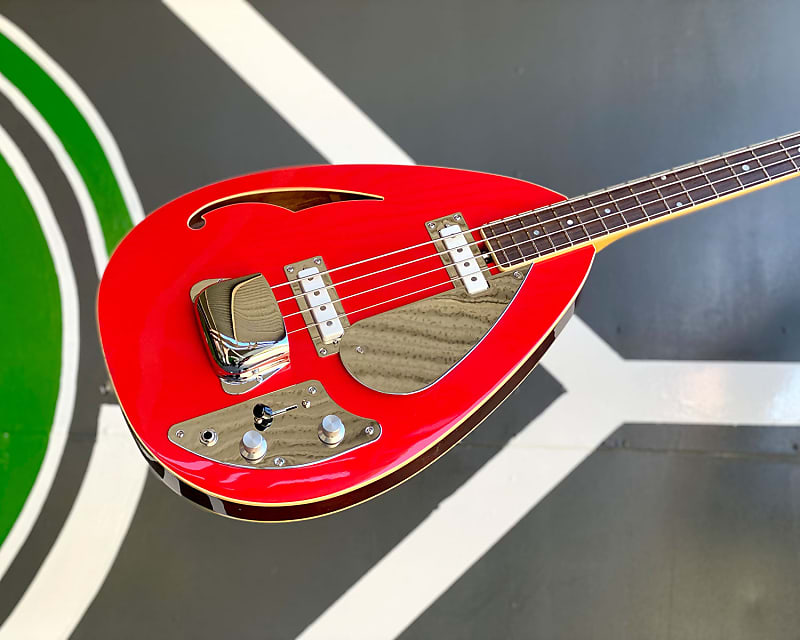 VOX Limited Edition Tear Drop Bass - Racing Red image 1
