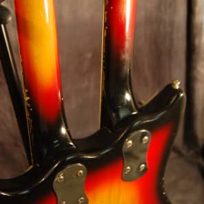 Mosrite Joe Maphis Double Neck 6 and 12 string Original Case 1966 Sunburst image 6