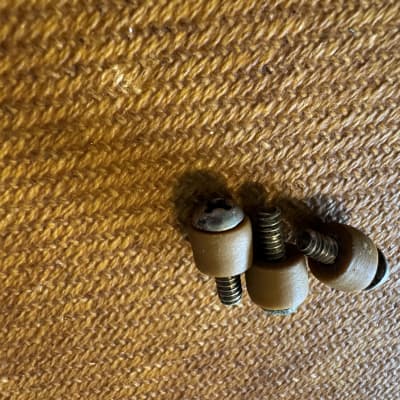 1959 Fender Telecaster Esquire bridge pick up screws with original spacers, great shape, rare pre-Cbs 1959 - Nickel image 3