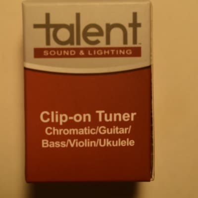 Talent GT-CTN Guitar Clip on Tuner Chromatic/Guitar/Bass/Violin/Ukulele for sale