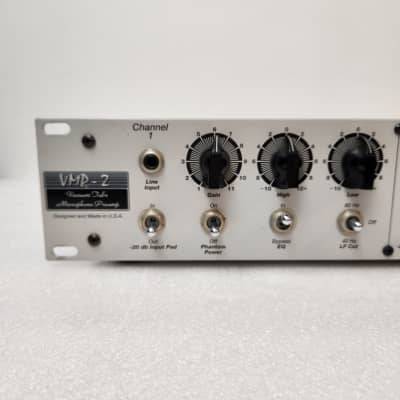 Jim Williams / Audio Upgrades modded Peavey VMP-2 2-ch Tube Microphone PreAmp EQ 2000s - White image 2