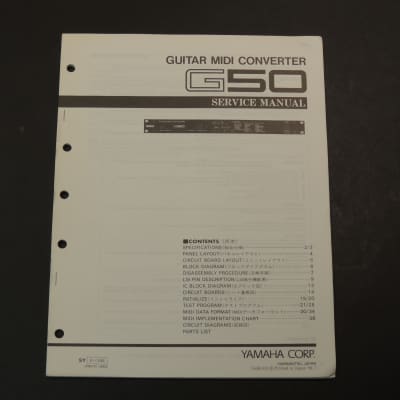 Yamaha G50 Service Manual [Three Wave Music]
