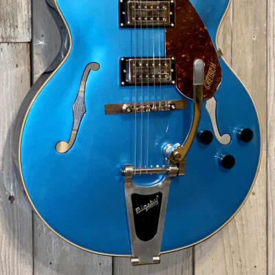 Gretsch Guitars G2420T Streamliner Hollow Body with Bigsby Electric Guitar Riviera Blue, Support Small Business ! image 3