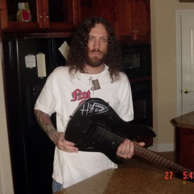 7-string guitar owned and autographed by Brian "Head" Welch from KoRn image 3